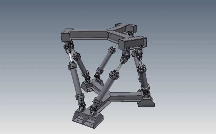 并联机器人octahedral-hexapod-mechanism-parallel-robot INV STP IGS STL